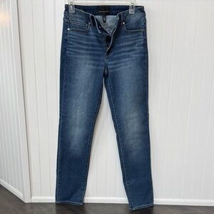 White House Black Market Women's Straight Leg Jeans - Blue Indigo Wash